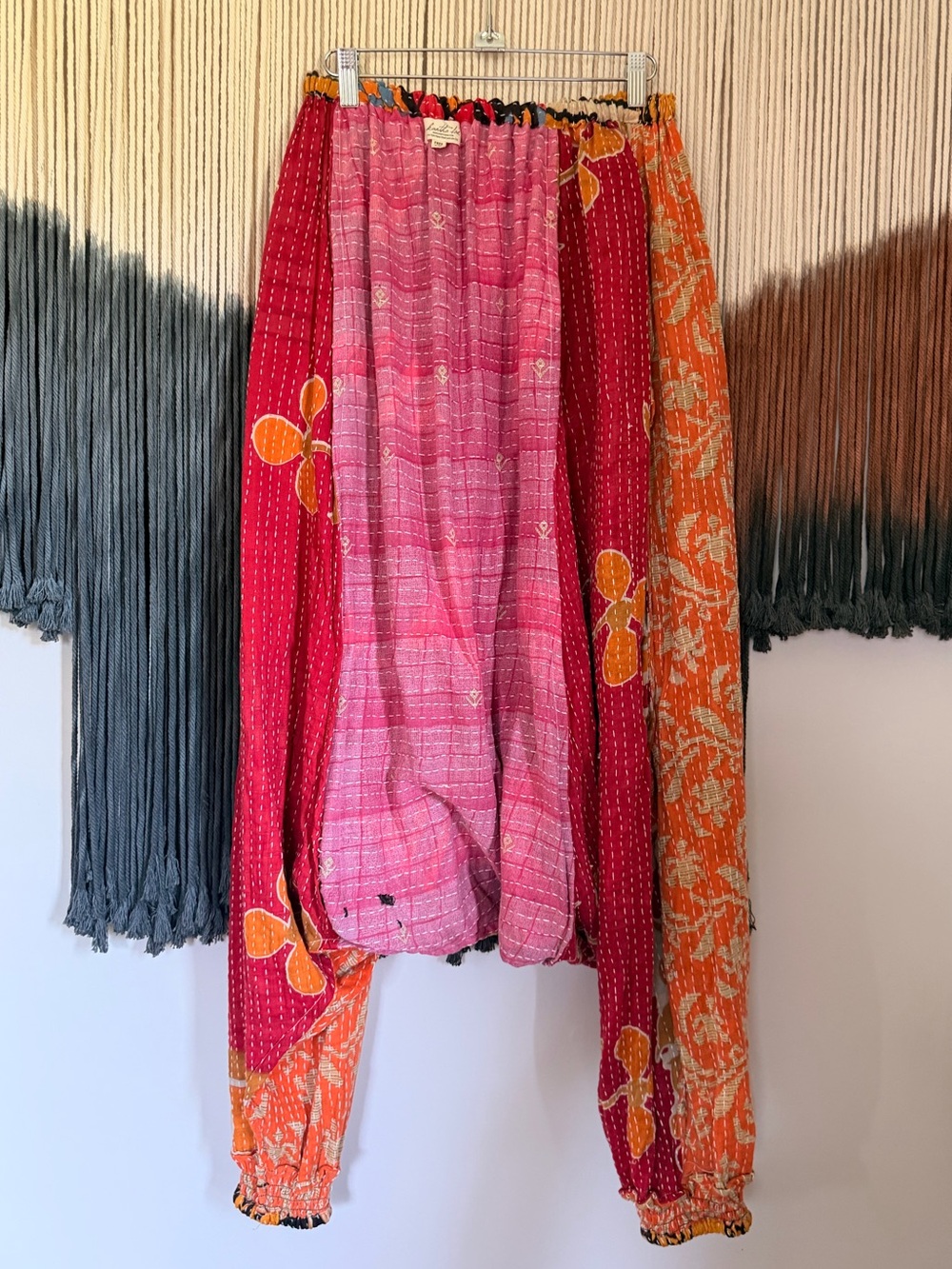 Kantha Bae Be Still Harem Bohemian Patchwork Harem Pants - Picture 9 of 11